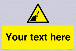 Custom Warning unstable cliff edge